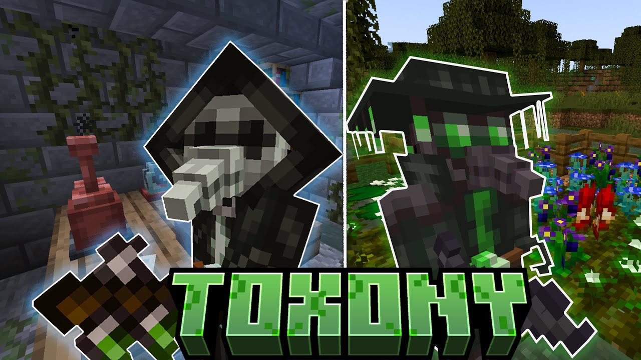 Toxony | Яды, Масла, Мутагены и Тёмная Алхимия | NeoForge 1.21.1 (Обзор мода)
