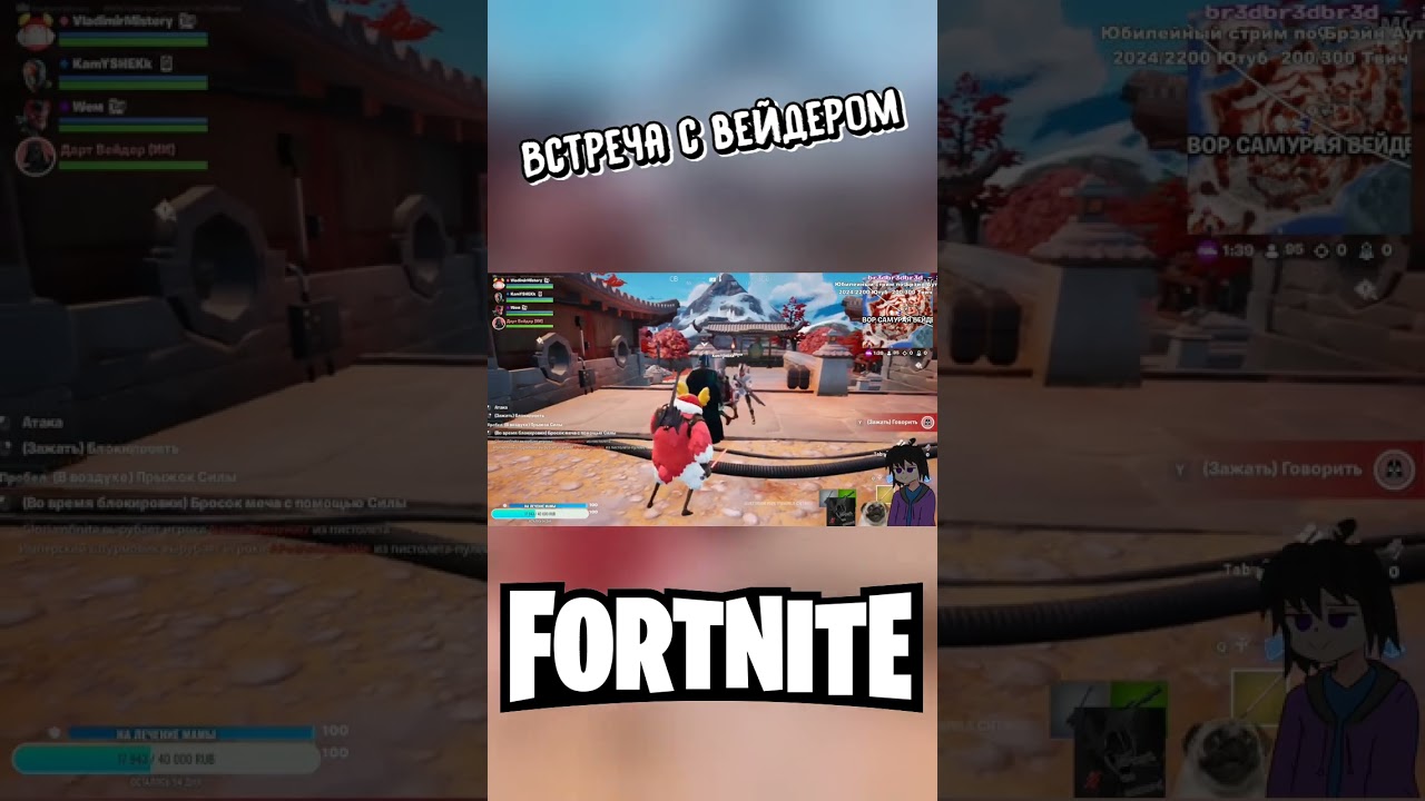 КРАТКО: Встреча с Вейдером [Fortnite] 
