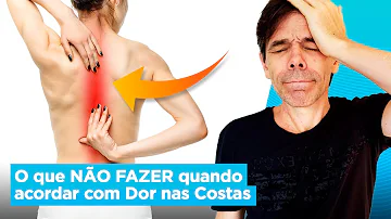 O que fazer quando acordar com dor nas costas?