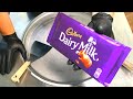 Ice Cream Rolls | Cadbury - Dairy Milk Chocolate Ice Cream / fried Thailand rolled ice cream roll