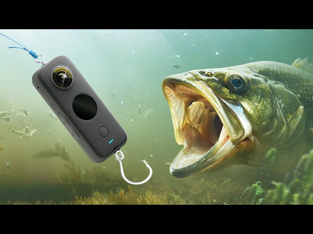 camera fish pole test I Turned a 360 Camera into a Fishing lure