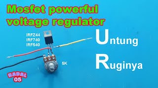 Mosfet powerful voltage regulator┃Mosfet Voltage Regulator