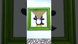 Gugu Gaga Penguin 🐧 Cardboard puzzle challenge #gugugaga #art