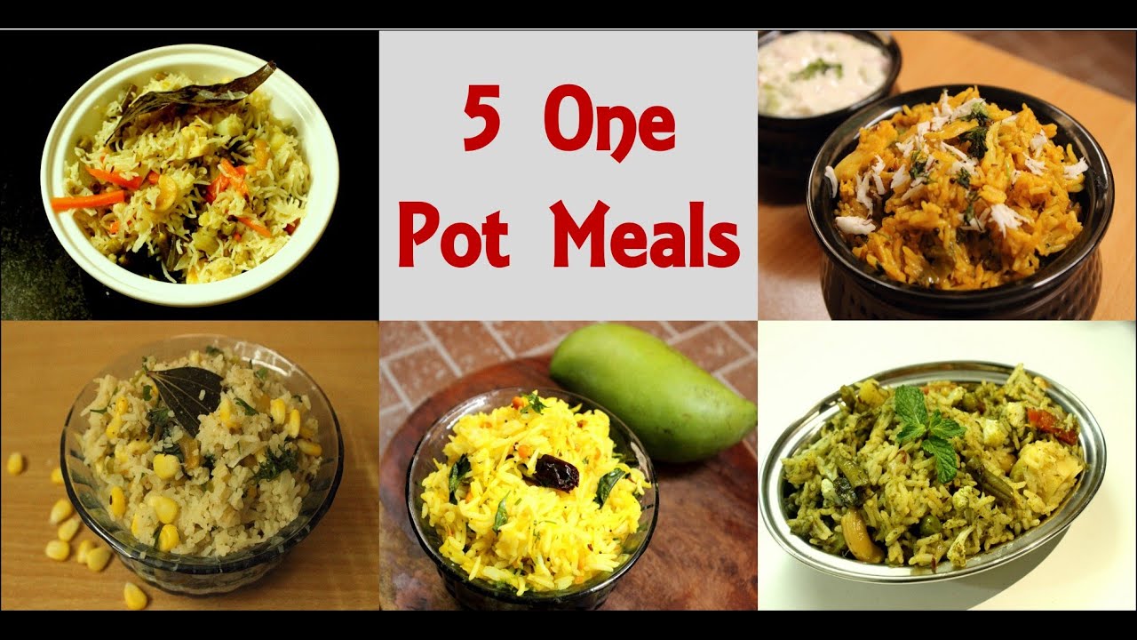 5 One Pot Meals L Lockdown Recipes L 5 Easy Rice Recipes L Easy One Pot 