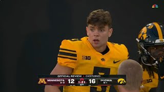 Iowa clutch punt return TD vs Minnesota gets overturned due to invalid fair catch signal