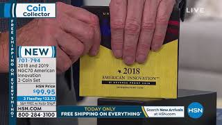 2018 And 2019 Ngc Rp70 American Innovation 2Coin Set Wit...