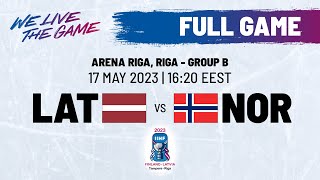 Full Game | Latvia vs. Norway | 2023 #IIHFWorlds