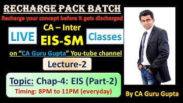 CA Inter EIS Revision Chapter-4 (Part-2)