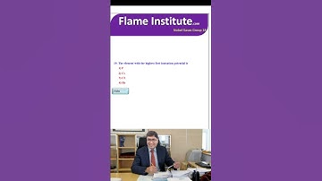 The element with the highest first ionisation potential is