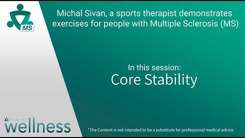 Exercises for Multiple Sclerosis Patients - Core Stability | BelongMS