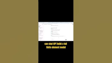 ChatGPT heeft eindige-elementenmodellering in Abaqus geprobeerd