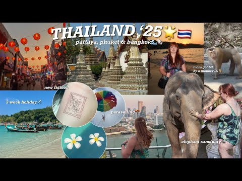 3 week holiday in thailand!🇹🇭 (pattaya, phuket & bangkok)🌊🐚