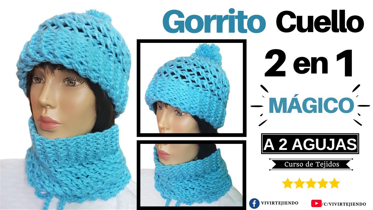 Máquina para tejer bufandas y gorros en crochet