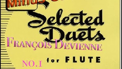 Devienne 19 selected duets no 1 Flute minus one.