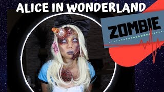 Alice In Wonderland ZOMBIE | Halloween FX Makeup Tutorial