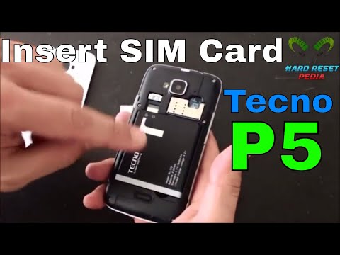 Tecno  P5 Insert The SIM Card