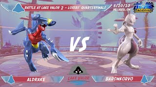 Battle at Lake Valor 2 Losers' Quarterfinals: Aldrake (Garchomp) vs baronkorvo (Mewtwo)