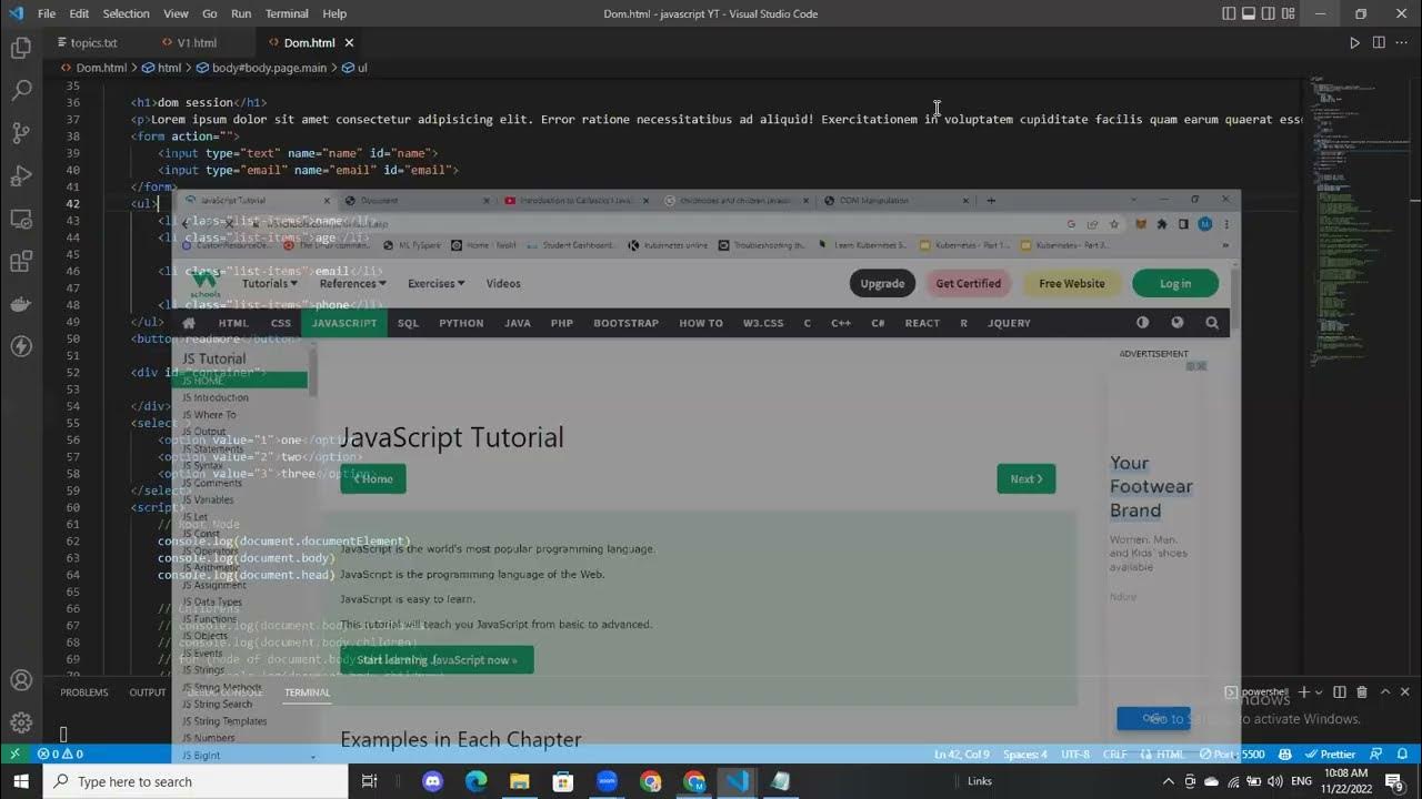 JavaScript DOM Basics video#2 Hindi/Urdu - YouTube