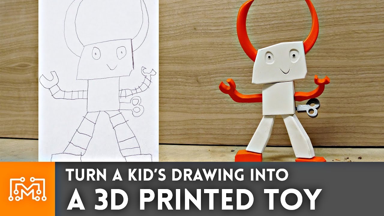 Turning A Drawing Into A Toy Using 3d Printing - free 3d models board shorts