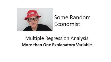 Multiple Regression Analysis: More than One Explanatory Variable