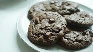 촉촉한 초코칩쿠키 🍫 더블 초콜릿 쿠키 만들기 Double Chocolate Cookies | 한세