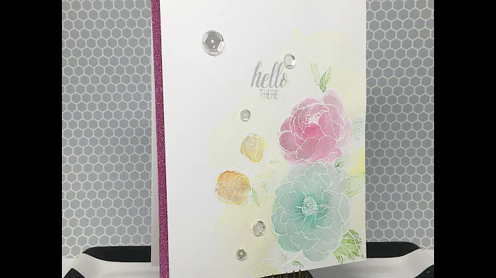 Soft Watercolored Flowers using Gansai watercolors...