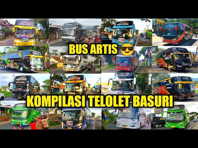 FULL TELOLET BASURI ARTIS BUS INDONESIA | MAKIN BANYAK BUS PASANG KLAKSON BASURI! class=