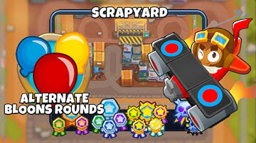 Scrapyard [Alternate Bloons Rounds] [🚫 Monkey Knowledge] Walkthrough/Guide | Bloons TD6