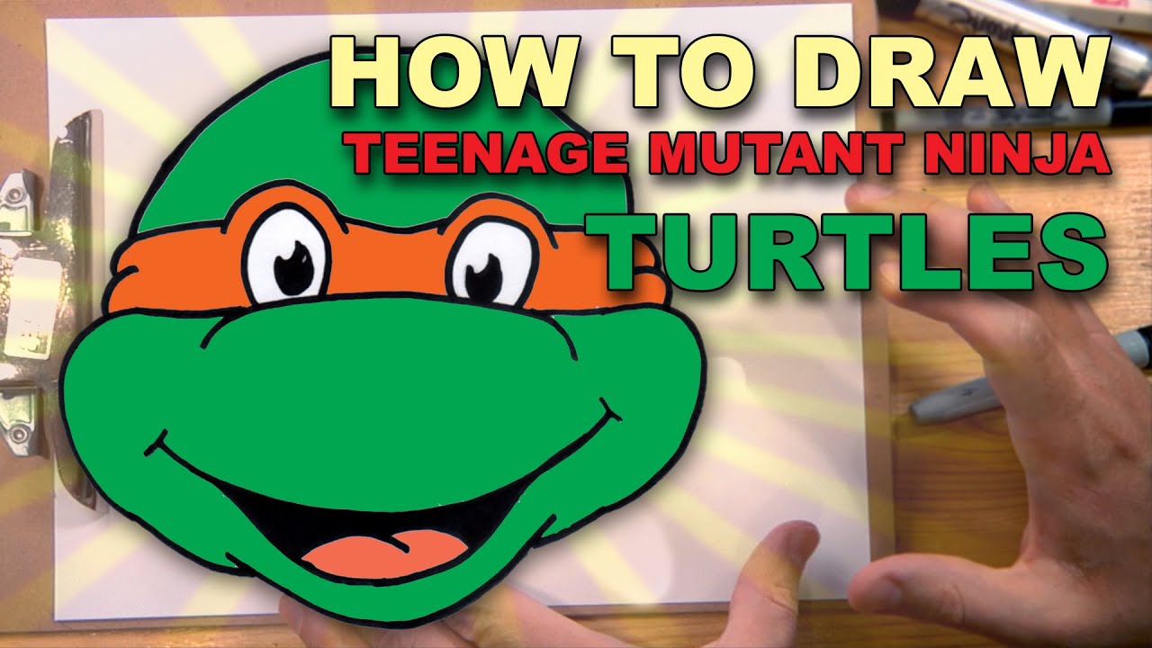 How To Draw Teenage Mutant Ninja Turtles • DrawWithCharles.com - YouTube