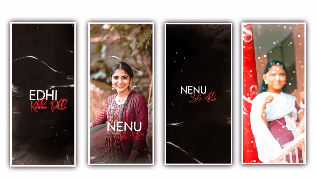 Trending Love Lyrical Video Editing in Alight Motion Edhi Kukka Pilla