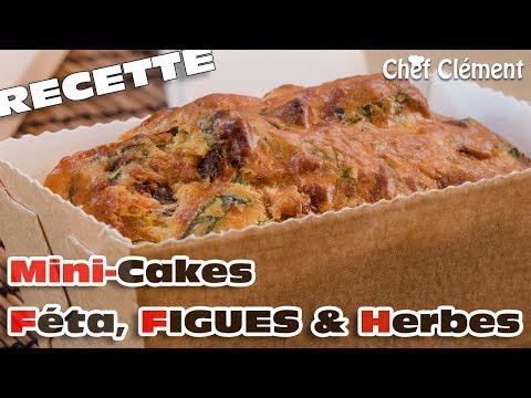 recette-express-:-mini-cake-fÉta,-figues-et-herbes-fraîches---chef-clément
