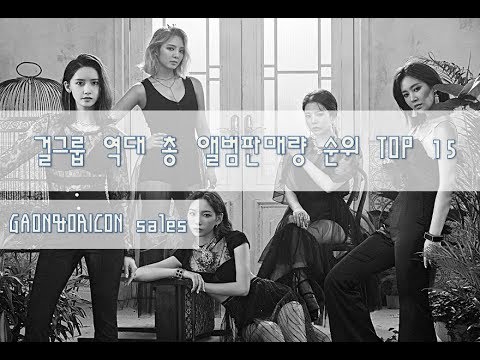 2007년 이후 데뷔 걸그룹 총 앨범판매량 순위 TOP 15