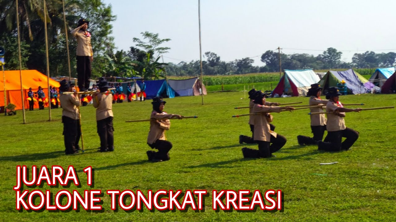 Juara 1 Terbaik||Kolone Tongkat Kreasi||Tingkat Penggalang