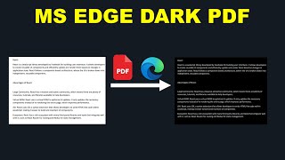 MICROSOFT EDGE PDF READER DARK MODE screenshot 4