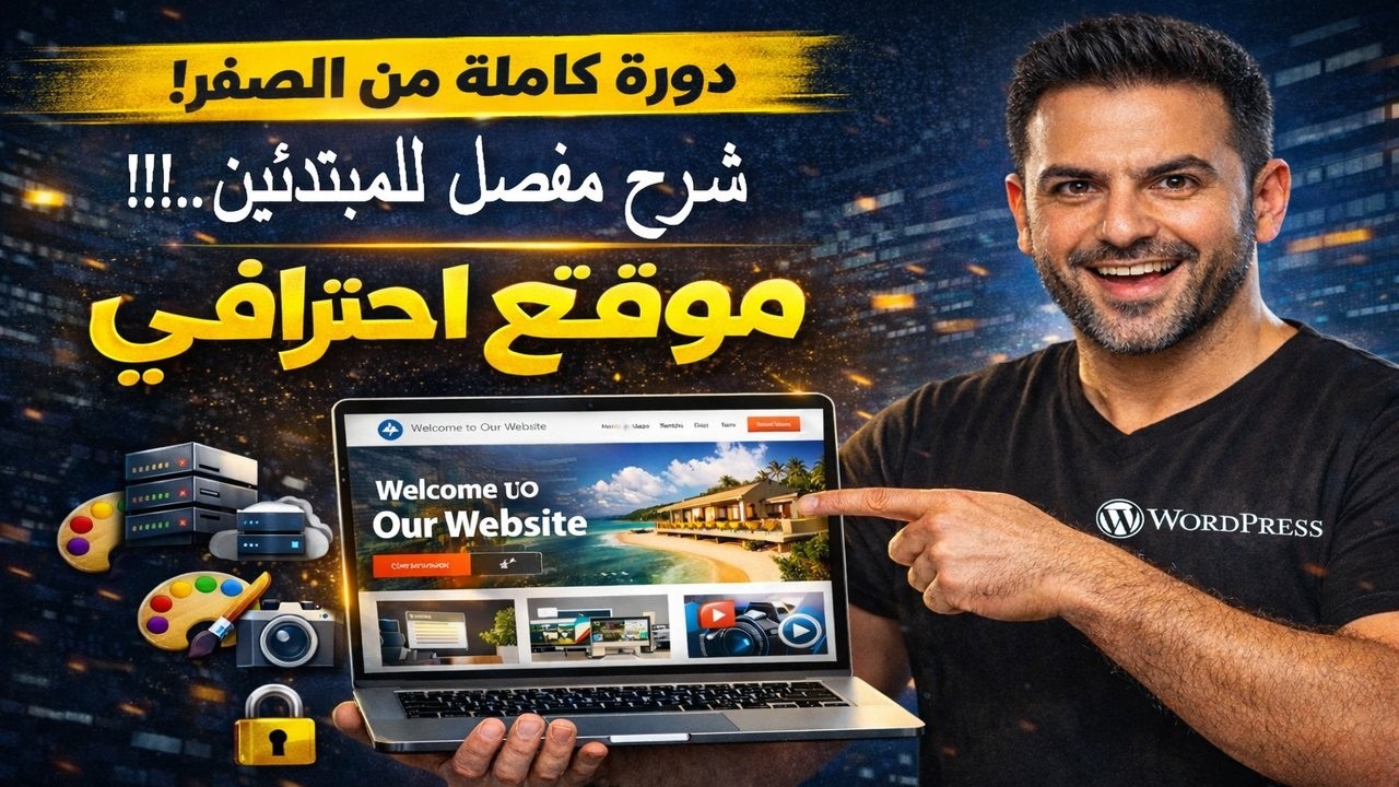 انشئ موقع Wordpress احترافي كامل من الصفر🚀 | 5 ساعات من الشرح المفصل🔥