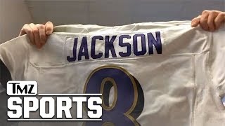 Lamar Jackson Memorabilia Explodes, Rookie Game Jersey Could Fetch Fortune | TMZ Sports