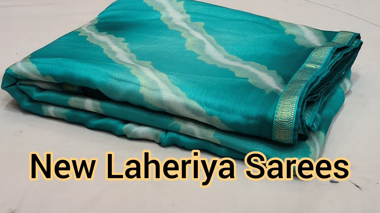 Laheriya Sarees |Moss Sarees | Tissue Sarees 