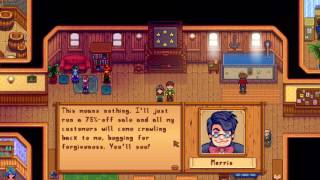 Pierre and Morris' Fight (Stardew Valley) This is what happen after completing all the offerings.
