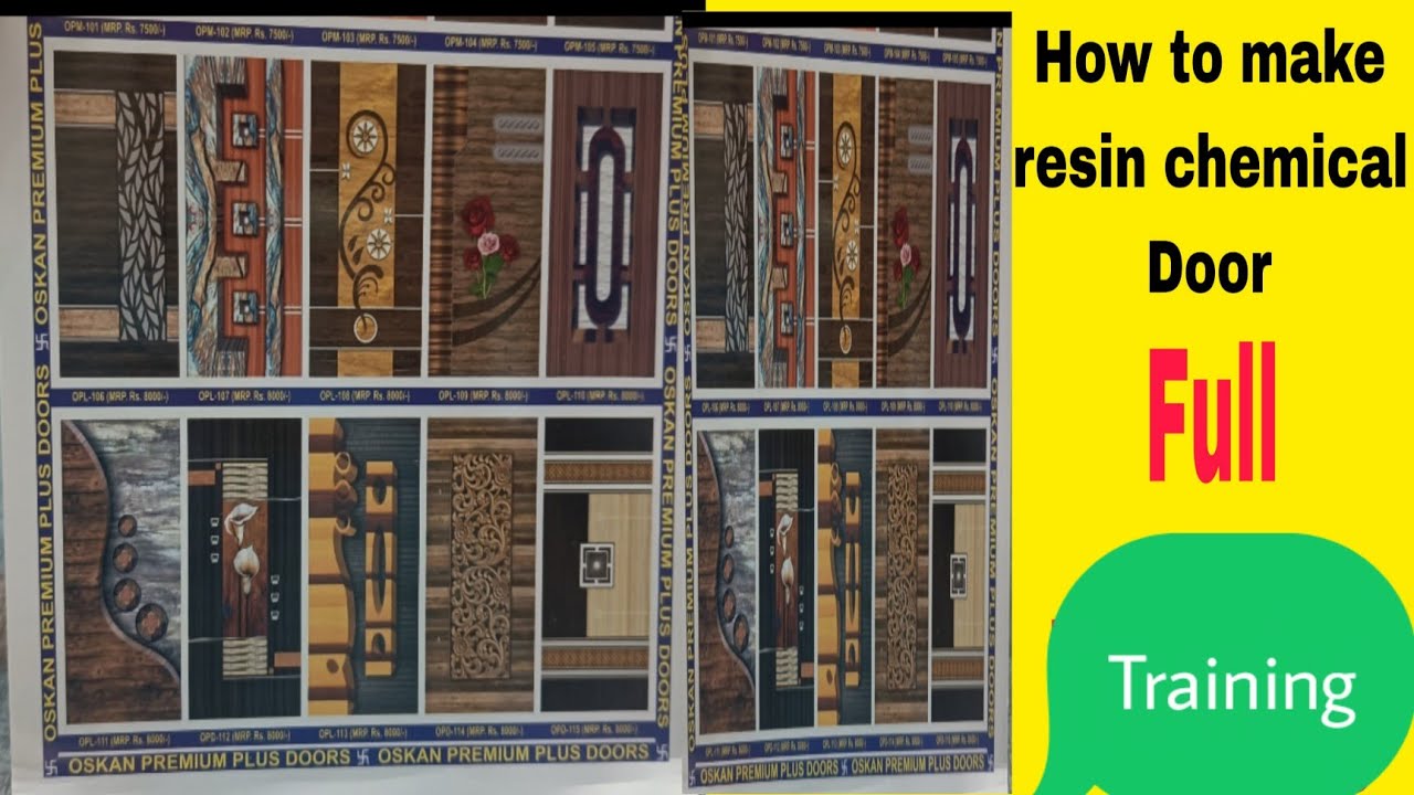 chemical Door making process with training/ lamination door education