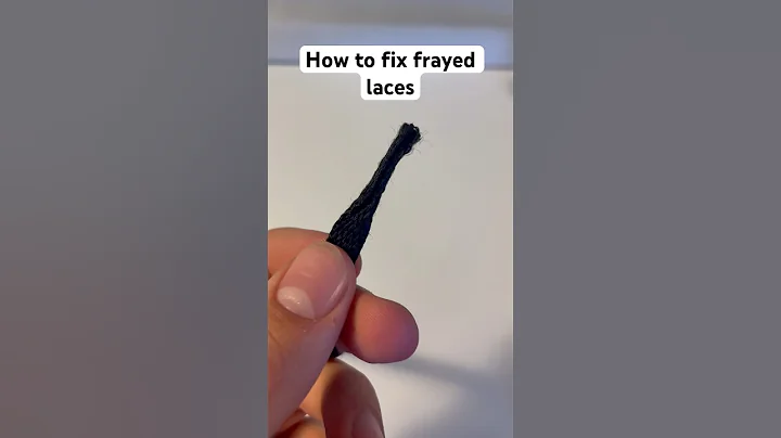 How to fix frayed laces #jordan #sneaker #restoration