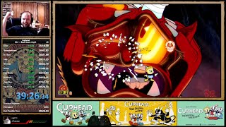 Cuphead DLC+Base Game Any% Former World Record Speedrun in 39:26!