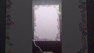 Simple Drawing Border Design for Project Front Page✨ Beautiful Drawing Ideas for Title Page Design