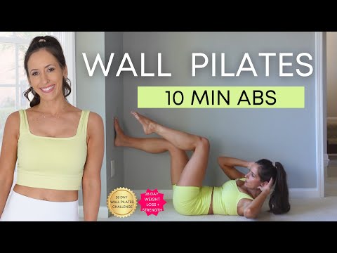 Wall Pilates Abs Workout | 28 Day Wall Pilates Challenge- Days 9 & 26