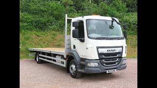 2021 21 DAF LF 230 - 14 Ton Flatbed Euro 6 - Three Seater Cab on Rear Air Suspension BD21AHC