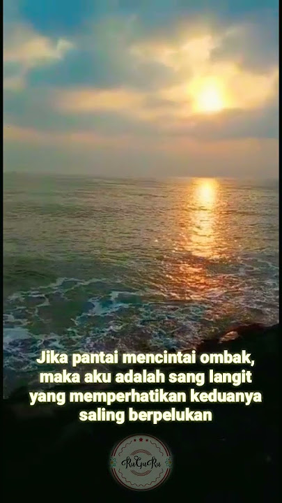 Quotes Deburan Ombak Pantai di Pagi Hari