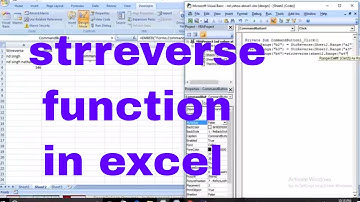 how to use ||excel ||vba ||vbscript ||strreverse || function || stringreverse ||example ||in|| hindi