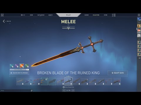 NEW* Valorant Blade of the ruined king Knife & Ruination Phantom skin showcase