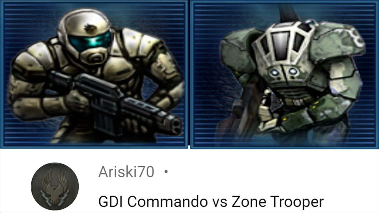 GDI Commando vs GDI Zone Trooper - YouTube