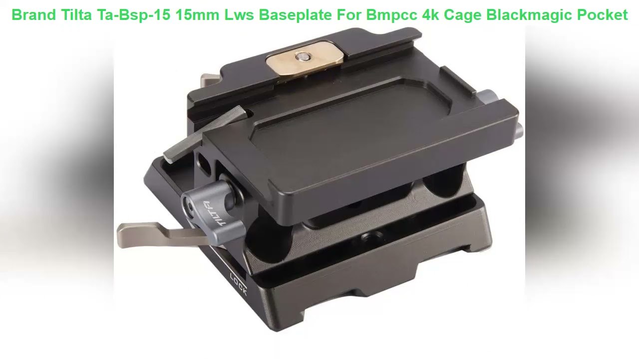 Tilta Ta-Bsp-15 15mm Lws Baseplate For Bmpcc 4k Cage Blackmagic Pocket Cinema Camera 4k Rig