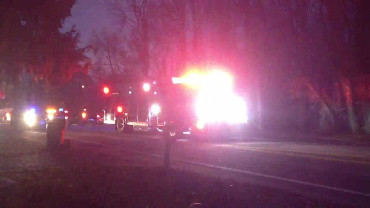 Pittsford Fire Department leaving car accident on Marsh Rd YouTube